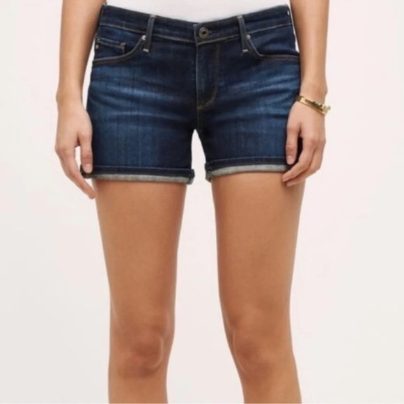 AG Stevie Short Women’s 26 Dark Wash Denim Shorts NWT - Picture 1 of 8